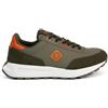 IZAS - Scarpe Impermeabili da Uomo - Aneko M - Perfette per l'escursionismo e Il Trekking - Rete in Poliestere e Pelle Scamosciata per traspirabilità e Durata - Suola in Eva - Colore Kaki