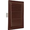 KOTARBAU® - Griglia di ventilazione in metallo con zanzariera, 165 x 230 mm, marrone