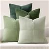 MIULEE Federe Cuscini per Divano in Velluto a Coste Serie Verde 50x50 Set 4 Pezzi Moderno Morbido Decorativa Copricuscini per Divano Camera da Letto
