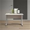 Dmora - Scrivania Albertine, Scrittoio multiuso, Tavolo per ufficio porta PC, Piano di lavoro, 120x80 h75 cm, Bianco