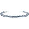 Eloboe essence Bracciale da donna Labradorite pietre naturali semipreziose spessore 4 mm Argento 925 regolabile da 16cm a 19cm.
