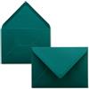 FarbenFroh by GUSTAV NEUSER FarbenFroh Buste in Blu Petrol, Confezione da 50, Buste DIN C5, 22,0 x 15,4 cm, Adesivo Umettabile senza Finestra, Natale, Biglietti di Auguri