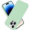 Cadorabo Custodia compatibile con Apple iPhone 14 PRO MAX in LIQUID VERDE CHIARO - Coperchio protettivo in silicone TPU flessibile