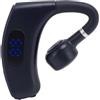 Cosiki Cuffie Monoauricolare, Cuffie Multifunzione a Lunga Durata della Batteria per la Guida per Affari in Bicicletta (BLUE)
