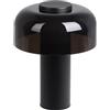 EGLO Ponente Lampada da tavolo a LED, per esterni, a batteria, touch, dimmerabile, senza fili, ricaricabile tramite USB, in metallo e plastica nera, luce bianca calda e neutro, IP44