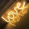 Fespcj Amore Segno al neon per la camera da letto, USB o batteria per la parete, led luce al neon come insegne al neon per le ragazze Amore Illuminare per la festa di Natale Wedding, bianco caldo