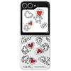 Samsung FlipSuit Case Cover trasparente con Card Keith Haring per Galaxy Z Flip6, Bianco