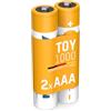 ANSMANN batteria ricaricabile Micro AAA, 2 pezzi, 800 mAh 1,2V Ni-MH, ricaricabile, ideale per giocattoli per bambini, console di gioco, giocattoli