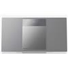 Panasonic SC-HC410EG-S- - Microcatena per la casa, 40 W, Space Tune By Technics, Bluetooth, Dual USB, FM, AUX 3,5 mm, installazione a parete, elegante e minimalista, suono avvolgente, colore: grigio