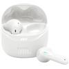 JBL Tune Flex 2 Auricolari Bluetooth True Wireless con Cancellazione del Rumore, 48 Ore di Autonomia, Resistenti ad Acqua e Polvere IP54, Connessione Multipoint, Design Aperto a Stick, Bianco