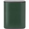 Brabantia Pattumiera da cucina grande, 60 l, colore Verde pino