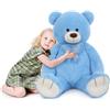 Does not apply Orso Peluche Gigante 120 Cm, XXL Blu Orsacchiotto Peluche Grande Kawaii Pupazzo