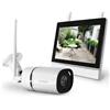 AVIDSEN Kit DVR senza fili Avidsen monitor+camera wireless 4 canali portata max 15m bian