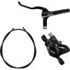 Shimano Non-Series MTB - Pinza freno a disco idraulico + leva freno a disco idraulico, BR-MT200 / BL-MT200, colore: nero, montaggio posteriore lato sinistro