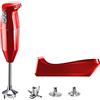 bamix Frullatore a immersione cordless PLUS, Base di ricarica, Lama, Frusta, Frullino in acciaio, 250 watt, 3 velocità, Made in Switzerland, Rosso