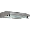 Respekta Cappa aspirante sottotop/Cappa aspirante sottopiano 60 cm/Alloggiamento in acciaio inox con paralume in vetro/Funzione di scarico e ricircolo / CH1259IXCN / B / 45 - 61 dB