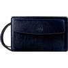 Time Resistance Pochette Uomo Fatta a Mano in Italia da Esperti Artigiani - Pratica Pochette Uomo da Polso con Cinturino Rimovibile - Borsello a Mano con Tasca per Smartphone (Blu)
