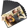 FRETONBA 10 Pezzi Cornice Magnetica per Frigorifero Portafoto, 15 x 10 cm Cornici Magnetiche, Cornice Magnetica Portafoto Calamita con Foto, Nero