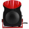 Zerodis Ventilatore portatile da 150 W, 12 V, 2 in 1 per auto, riscaldatore e raffreddamento per parabrezza, sbrinamento, spannamento