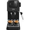 Beko CEP5302B - Macchina Caffè Espresso Manuale, Montalatte Integrato, 1,1 L, 15 bar - Nero, 14,5 x 42,5 x 35,5h cm