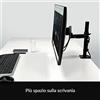 ARCTIC X1 - Braccio Monitor per Un Monitor, Supporto per Monitor Fino a 40/43 Ultrawide, Fino a 10 kg/22 Ibs, inclinabile, Girevole, Regolabile in Altezza, VESA 75x75/100x100 - Nero