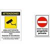 Vigor 2x Cartello Videosorveglianza + 2x Cartello Proprietà Privata