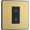 British General Interruttore dimmer singolo touch BG Electrical Evolve, secondario, 200 W, ottone spazzolato