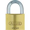 ABUS Lucchetto 45/40 in ottone - Set di 4 pezzi - con cilindri di precisione con perni a testa di fungo - 11826 - Livello di sicurezza ABUS 4 - Colori ottone