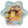 Giochi Preziosi Masha e Orso - Orso Da 7 cm Con Personaggio a Sorpresa,Confezione A Forma Di Fiocco Di Neve con Sticker, Originali del Cartone Animato Masha e Orso, Per Bambini da 3 Anni in su