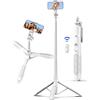 SelfieShow Treppiede Smartphone in Alluminio, 179cm All-In-One Bastone Selfie Estensibile con Telecomando Senza Fili, Treppiede Fotocamera per Viaggi, Vlogging, Streaming Video e Foto