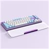 Attack Shark 87 Tasti Poggiapolsi in Acrilico, Poggiapolsi in Lega di Alluminio Trasparente, Poggiapolsi per Tastiera Meccanica da Gioco con Layout TKL 75%, Supporto Ergonomico per il Ppolso-Viola
