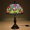 Uziqueif Lampada Tiffany, Lampada da Tavolo Vintage, Lampada Salotto, Macchiato Vetro Luce Ombra, per Soggiorno Camera da Letto Tavolino da caffè,B