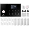 XNY WiFi Kit Allarme Casa, Antifurto Casa Wireless, 2G Allarme Casa Senza Fili con APP Alert, Rilevatore di Movimento, Sensore Finestra Porta, Telecomando, Sirena