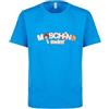 MOSCHINO T-Shirt Manica Corta da Uomo Marchio, Modello 241V3A0781, Realizzato in Cotone. Blu