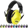 Dr.meter Cuffie Auricolari Bambini, Cuffie Antirumore Bambini SNR 27dB, Cuffie Protettive con Fascia Regolabile per Dormire, Studiare, Sparare, Concerti e Viaggi Giallo