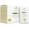 Deutera Ramin Up, supplemento nutrizionale a base di aminoacidi ramificati con tiamina e vitamina B6, gusto agrumi, 20 bustine da 6,5g