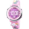 Vicloon Orologio Digitale per Bambini, Orologio da Polso per Ragazzi e Ragazze, Polso unicorno, Cartoni 3D Waterproof Retroilluminazione a 7 Colori, Regalo di Natale Regali per Ragazzi e Ragazze