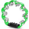 Flexzion - Tamburello a fiore - 20 cm Tamburello a percussione tenuto in mano con sonagli in metallo e impugnatura ergonomica - Piccoli tamburelli per adulti, bambini, chiesa, feste ed eventi musicali
