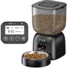 PUPPY KITTY Cady Distributore Automatico Cibo Gatti, 3L Dispenser Cibo Gatti con 10S Registrazion, Durata Della Batteria fino a 180 giorni, Orari di Mangiatoia Personalizzati, 1-4 Pasti al Giorno