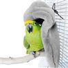 DONGKER Coperta per Uccelli Invernale, Nido per Pappagalli Caldo in Pile, Amaca da Appendere Gabbia per Pappagallo, Parrocchetti, Inseparabili, Conuri