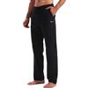 WILLIT Pantaloni da jogging da uomo, in cotone, per il tempo libero, per il fitness, per yoga, loose, da uomo con tasche, cachi, M