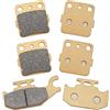 Mabutingti Pastiglie Freni Anteriori e Posteriori Semi-Metallic-Pro per Yamaha Kodiak 400 450 Wolverine 450 Grizzly 400 450