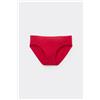 Tezenis Slip Taglio Vivo In Microfibra Riciclata Donna Rosso