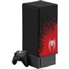 AARONMEI Cover antipolvere per Xbox Series X, protezione console, custodia lavabile antigraffio (nero rosso)