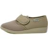 EMANUELA 655 Beige Pantofole Donna Made in Italy Zeppa 3 cm Lavabili in Lavatrice 30 Gradi Tomaia con Strappo Elasticizzata Beige 35