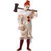 Atosa Costume Clown Donna Taglia Infantile Beige 10 A 12 AÑOS