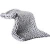 Stecto Coperta in Lana Spessa Lavorata a Mano, Plaid a Maglia Grossa, Grande Maglia per Divano, Tappetino da Letto, Grigio, 50 x
