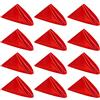Kalopro Set di 12 tovaglioli di stoffa rossa, in raso, lavabili, riutilizzabili, per uso quotidiano, tavolo da pranzo, ristorante, matrimoni, Ringraziamento e Natale, 20 x 50,8 cm, rosso