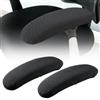 Granvoo 1 Paio di Copribraccia per Sedia da Ufficio, Copri Braccioli Rimovibili, Coperture Elastiche per Braccioli Sedia, Copribraccioli per Sedie da Ufficio Avambracci a Casa (Nero)