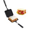 Hapivida Tostapane Piastra a Gas, Paninaro tostato in Alluminio, Padella Antiaderente per Toast con Piano Cottura Antiaderente con Fondo Piatto per Colazione Snack Panini